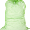 LBG-02810 Mesh Laundry Bag with Drawstring, Neon Green, 25-Inches L X 36-Inches H - Image 2