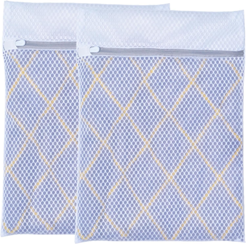 Laundry Bag,Mesh Laundry Bags,Honeycomb Laundry Bags,Protect Your Delicates Laundry Bags Wash Bags,Won'T Wear Out the Washer Mesh Bag (2, 15.4X11Inch)