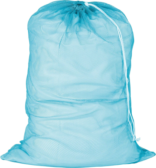 LBG-02811 Mesh Laundry Bag with Drawstring, Ocean Blue, 25-Inches L X 36-Inches H